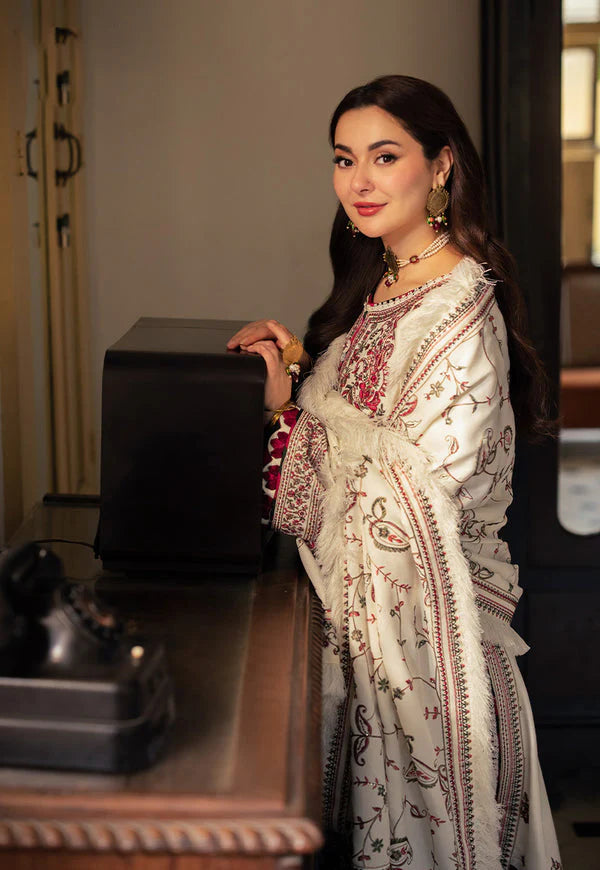ASIM JOFA- UNSTITCHED 3PC DHANAK SEQUENCE EMBROIDERED SUIT-PK-5735