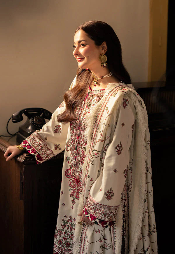 ASIM JOFA- UNSTITCHED 3PC DHANAK SEQUENCE EMBROIDERED SUIT-PK-5735