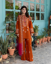 SAPPHIRE-UNSTITCHED 3PC DHANAK EMBROIDERED SUIT-PK-5236