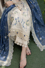 MEHMAL-SNOW DROP--LAWN EMBROIDERED-MBN-03