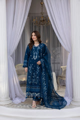 MEHMAL-DAISY-LAWN EMBROIDERED-MBN-08