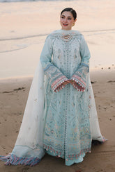 QALAMQAR-UNSTITCHED 3PC LAWN CHIKANKAARI EMBROIDERED SUIT-PK-4789