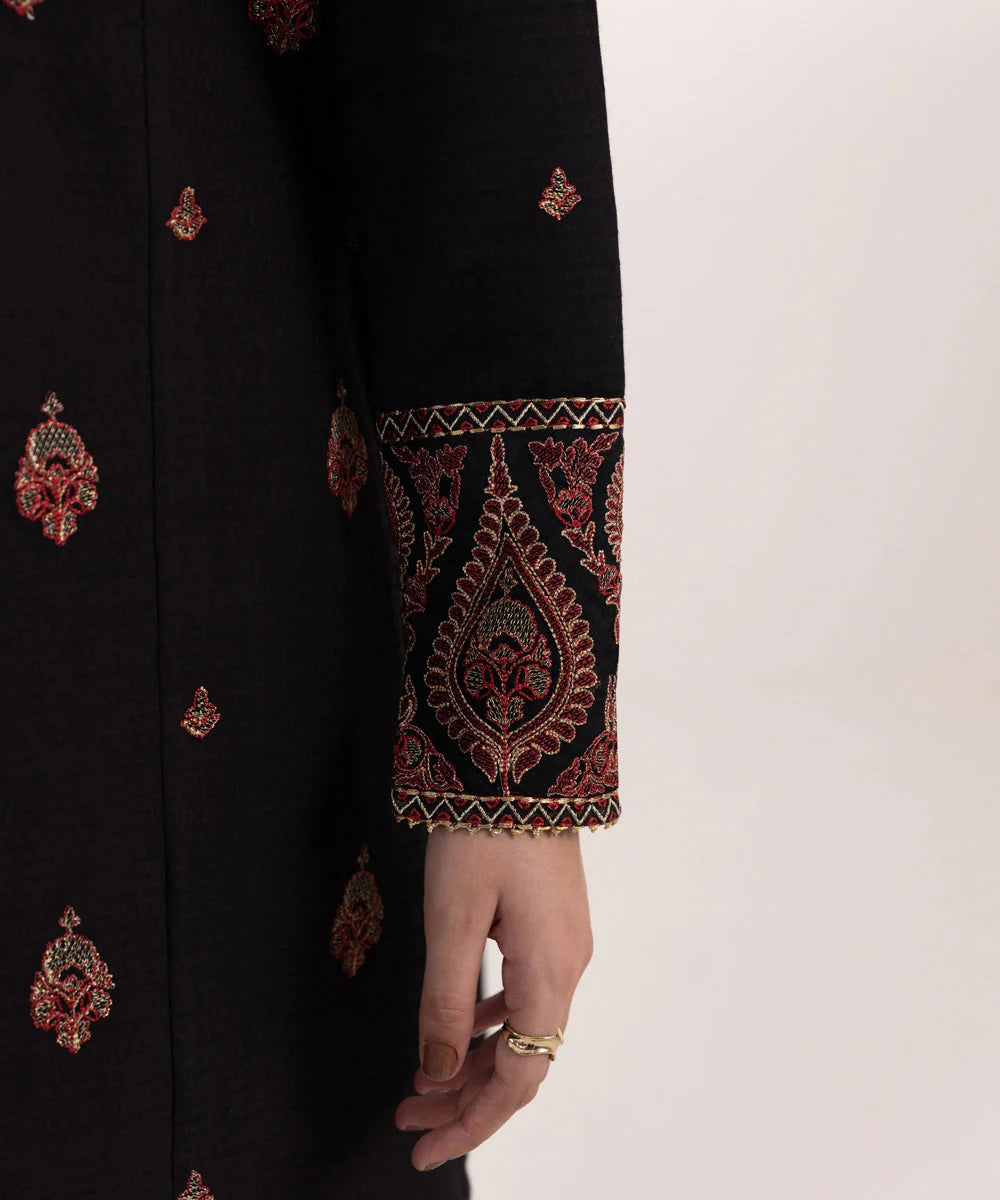 SAPPHIRE-UNSTITCHED 3PC DHANAK EMBROIDERED SUIT-PK-3589