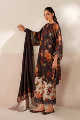 BAROQUE-UNSTITCHED 3PC DIGITAL PRINTED VISCOSE SUIT-PK-5851