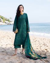 JADE-UNSTITCHED 3PC LAWN CHIKANKAARI EMBROIDERED SUIT-PK-4877