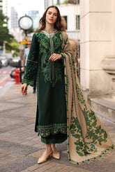 CHARIZMA-UNSTITCHED 3PC DHANAK EMBROIDERED SUIT-PK-5321