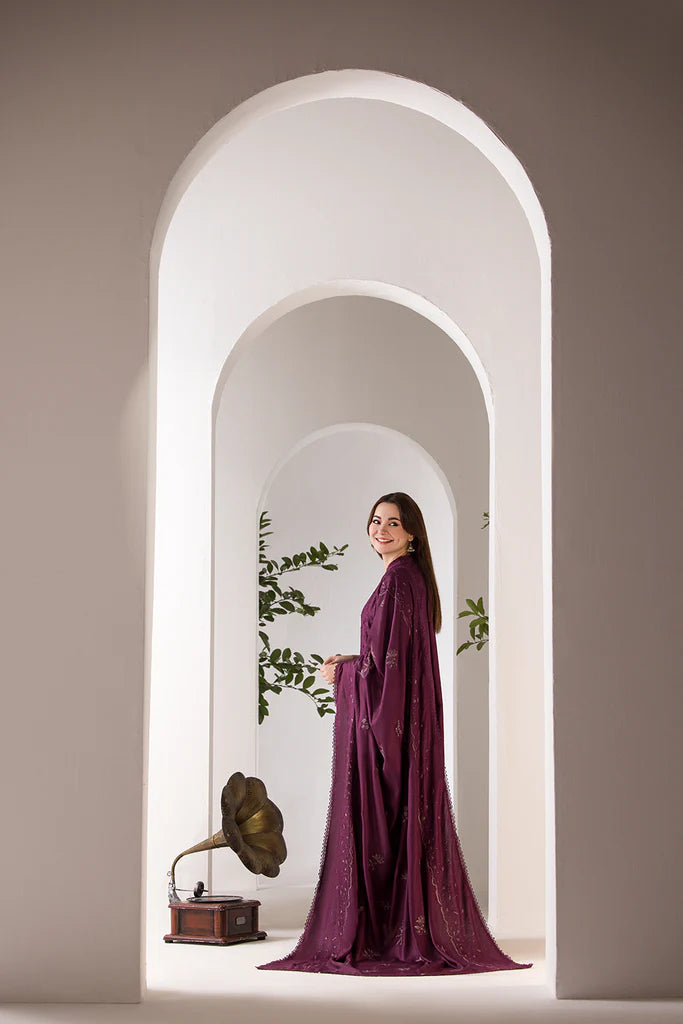 SOBIA NAZIR - 3PC DHANAK EMBROIDERED SHIRT WITH DHANAK EMBROIDERED SHAWL AND TROUSE-PK-5535