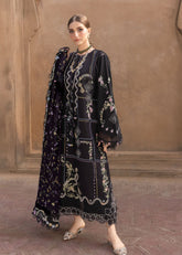 CRIMSON-UNSTITCHED 3PC DHANAK EMBROIDERED SUIT-PK-5148