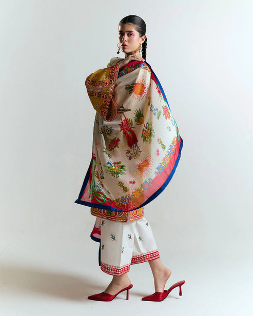 HUSSAIN REHAR - UNSTITCHED 3PC LAWN EMBROIDERED SUIT-PK-5724