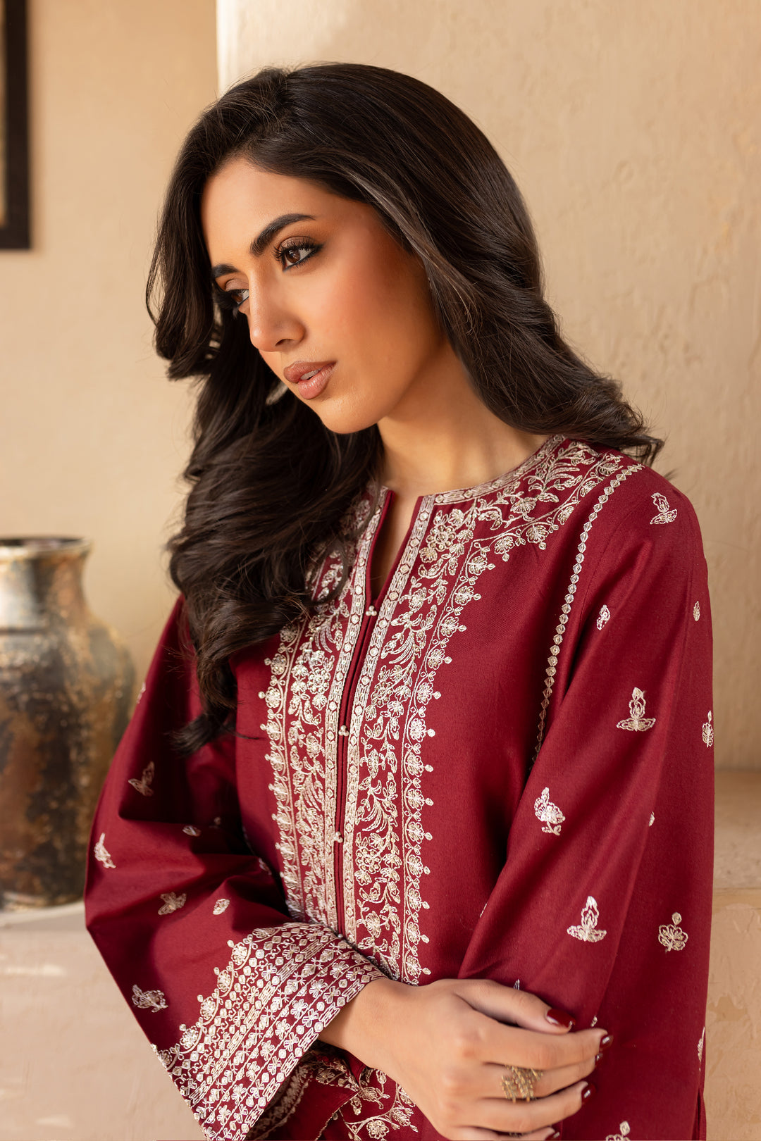 BATIK-UNSTITCHED 2PC EMBROIDERED LAWN DRESS-PK-5686