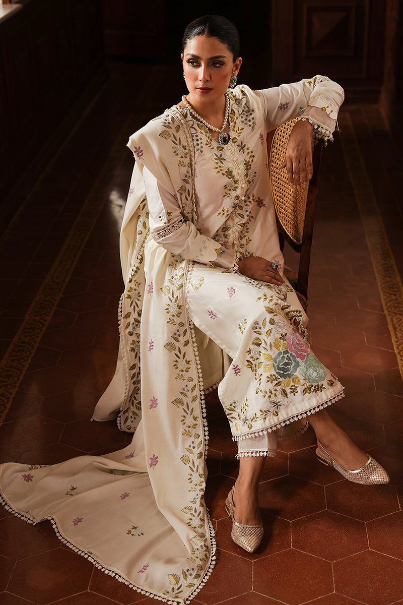 CROSS STITCH - 3PC UNSTITCHED DHANAK EMBROIDERED SUIT-PK-5744
