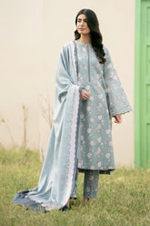 BAROUQE-UNSTITCHED 3PC KARANDI PRINTED SUIT-PK-2576