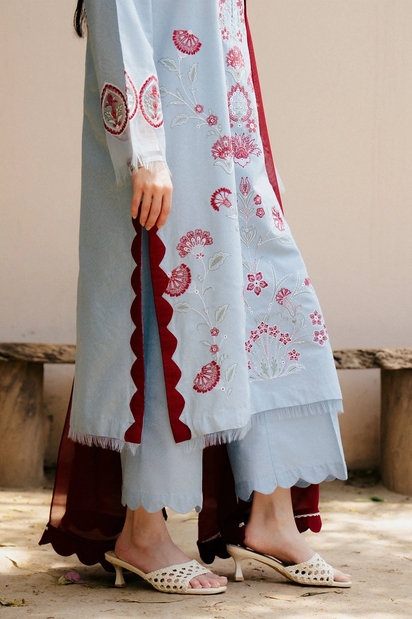 ZARA SHAH JAHAN-UNSTITCHED 3PC DHANAK EMBROIDERED SUIT-PK-5777