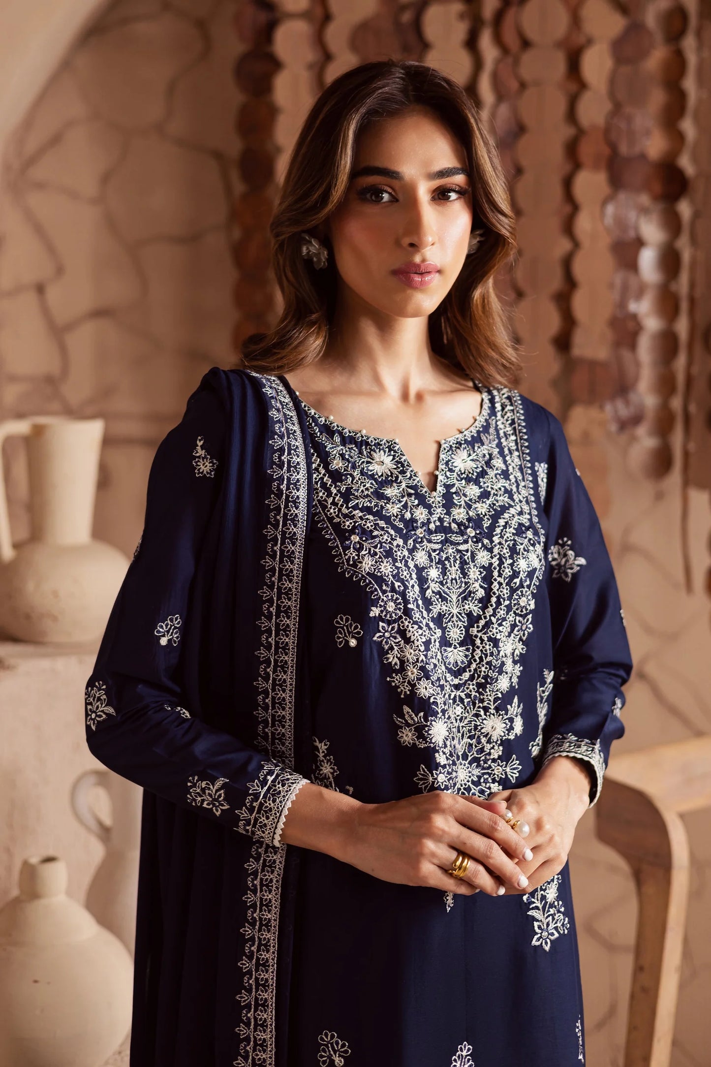 BATIK- UNSTITCHED 3PC DHANAK EMBROIDERED SUIT-PK-5773