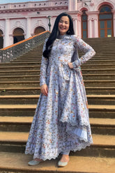 SAPPHIRE-UNSTITCHED 3PC KHADDAR DIGITAL PRINTED SUIT-PK-2658