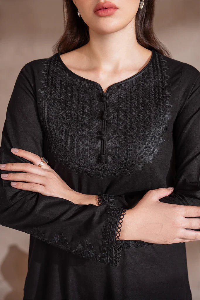 IZNIK-3PC DHANAK EMBROIDERED SHIRT WITH DHANAK EMBROIDERED SHAWL & TROUSER-EP-5511