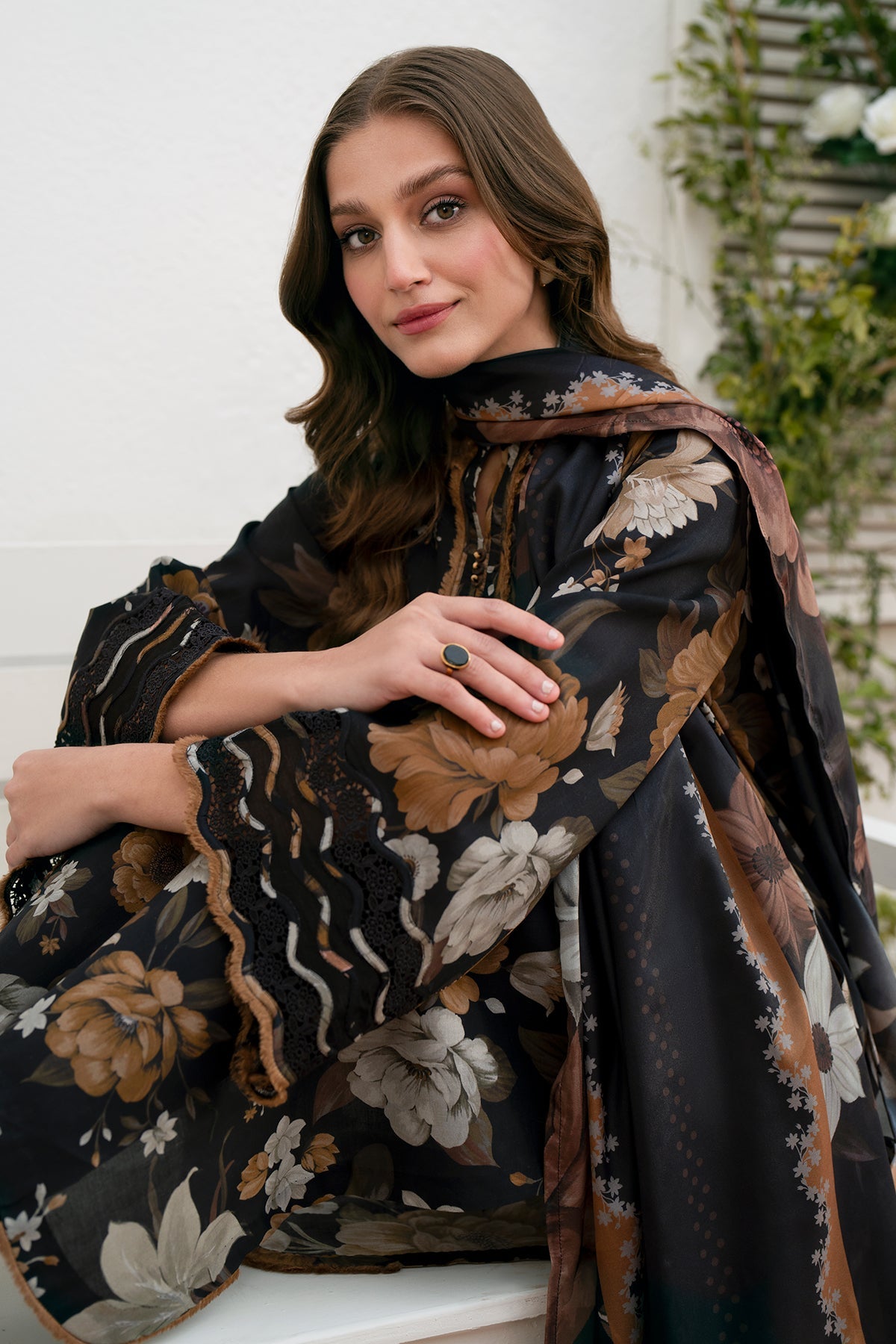 BAROQUE-UNSTITCHED 3PC LAWN PRINTED SUIT-PK-5727