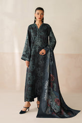 BAROQUE-UNSTITCHED 3PC DIGITAL PRINTED EMBROIDERED VISCOSE SUIT-PK-5849
