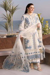 ANEELAS-UNSTITCHED 3PC LAWN EMBROIDERED SUIT-PK-4828