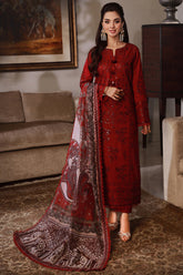 ASIM JOFA-UNSTITCHED 3PC DHANAK SEQUIN EMBROIDRED SUIT-PK-5801