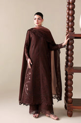 AZURE-UNSTITCHED 3PC DHANAK CHIKAN EMBROIDERED SUIT-PK-5176