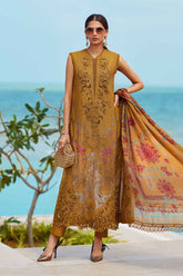 MARIA.B-UNSTITCHED 3PC DHANAK EMBROIDERED SUIT-PK-5216