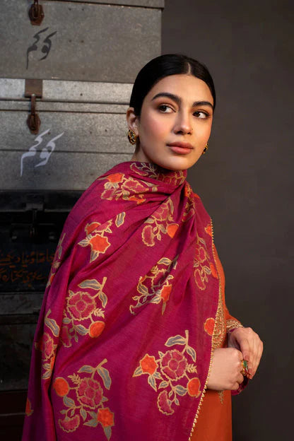 ZARA SHAHJAHAN.3PC LAWN EMBROIDERED SHIRT WITH DIGITAL PRINT DUPATTA AND TROUSER-PK-5567