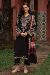 CHARIZMA-UNSTITCHED 3PC KHADDAR PRINTED SUIT-BIC-2657