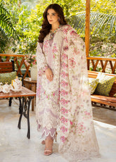 ELAF-UNSTITCHED 3PC LAWN EMBROIDERED SUIT-PK-4760