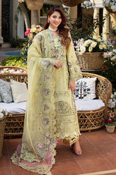 ELAF-UNSTITCHED 3PC LAWN CHIKANKARI EMBROIDERED SUIT-PK-4601