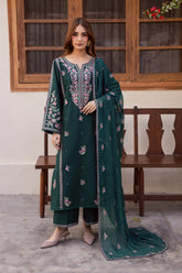 BATIK-UNSTITCHED 3PC LAWN EMBROIDERED SUIT-PK-4763
