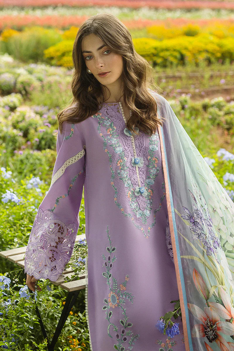 MUSHQ - UNSTITCHED 3PC DHANAK EMBROIDERED SUIT-PK-5720