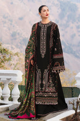HUSSAIN REHAR-UNSTITCHED 3PC DHANAK EMBROIDERED SUIT-PK-4261