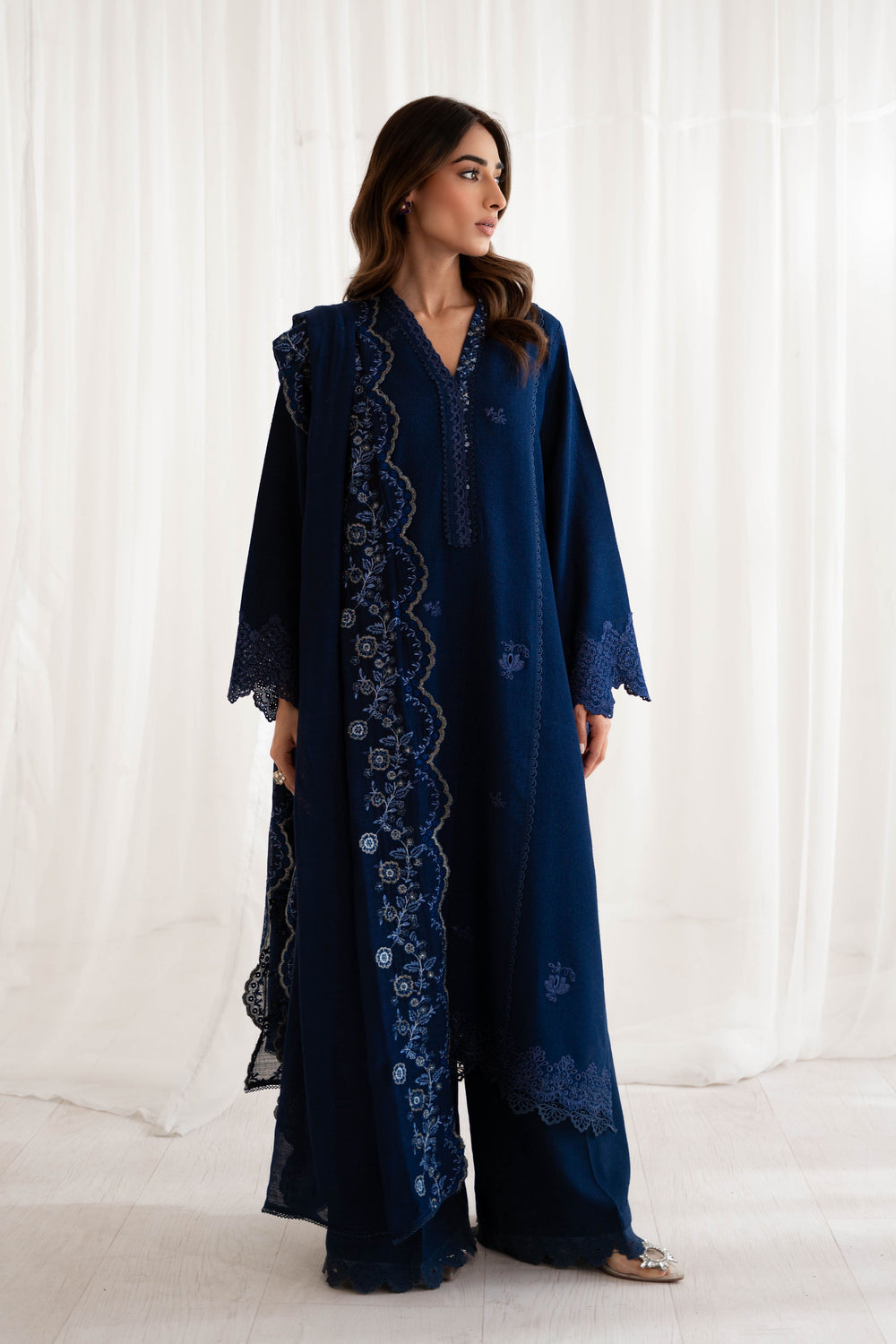 BATIK-UNSTITCHED 3PC DHANAK EMBROIDERED SUIT-PK-5789