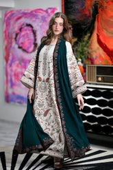 ZAIB-UNSTITCHED 3PC KARANDI EMBROIDERED SUIT-PK-5302