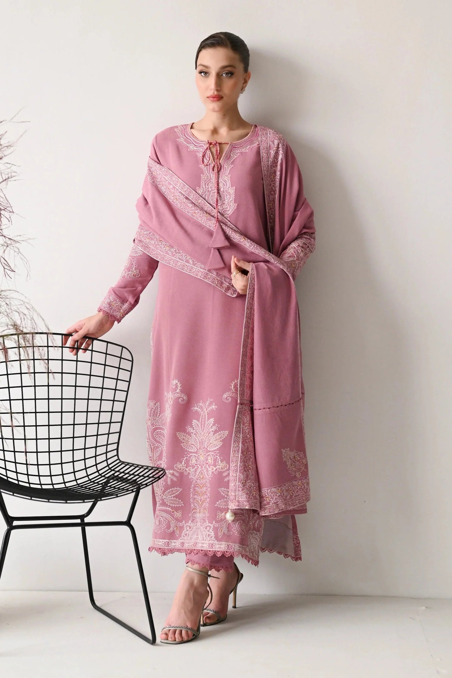 BATIK-UNSTITCHED 3PC DHANAK EMBROIDERED SUIT-PK-5784