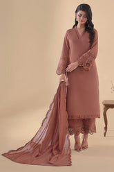 SAPPHIRE-UNSTITCHED 3PC DHANAK EMBROIDERED SUIT-PK-4263