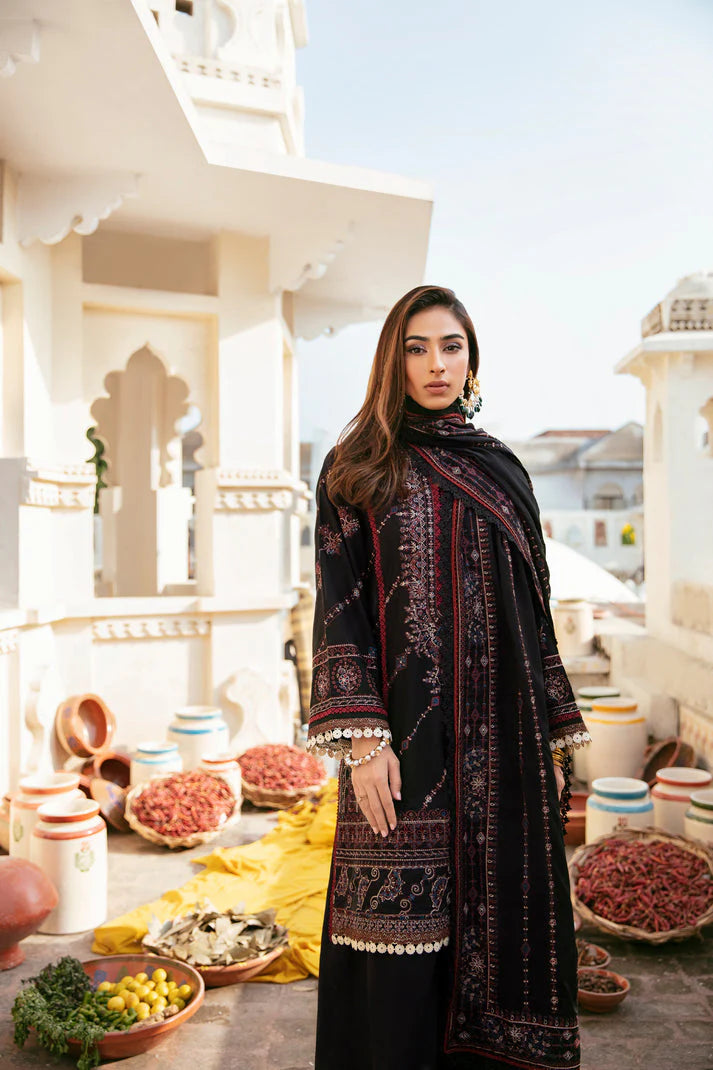 FLORENT-UNSTITCHED 3PC DHANAK EMBROIDERED SUIT-PK-5753
