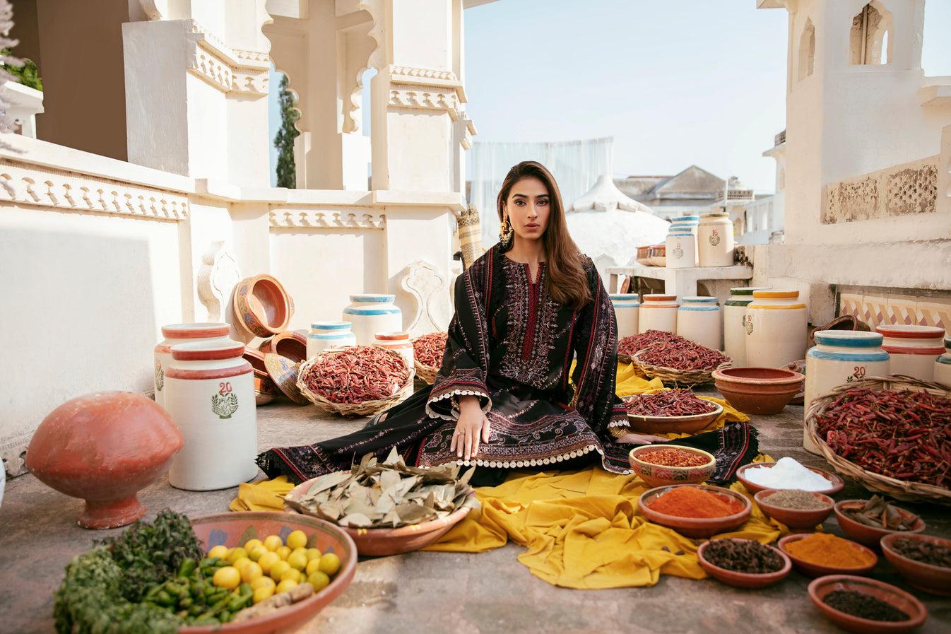 FLORENT-UNSTITCHED 3PC DHANAK EMBROIDERED SUIT-PK-5753
