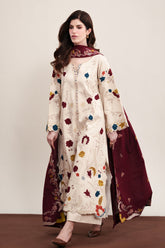 ZAIB-UNSTITCHED 3PC DHANAK EMBROIDERED SUIT-PK-5325