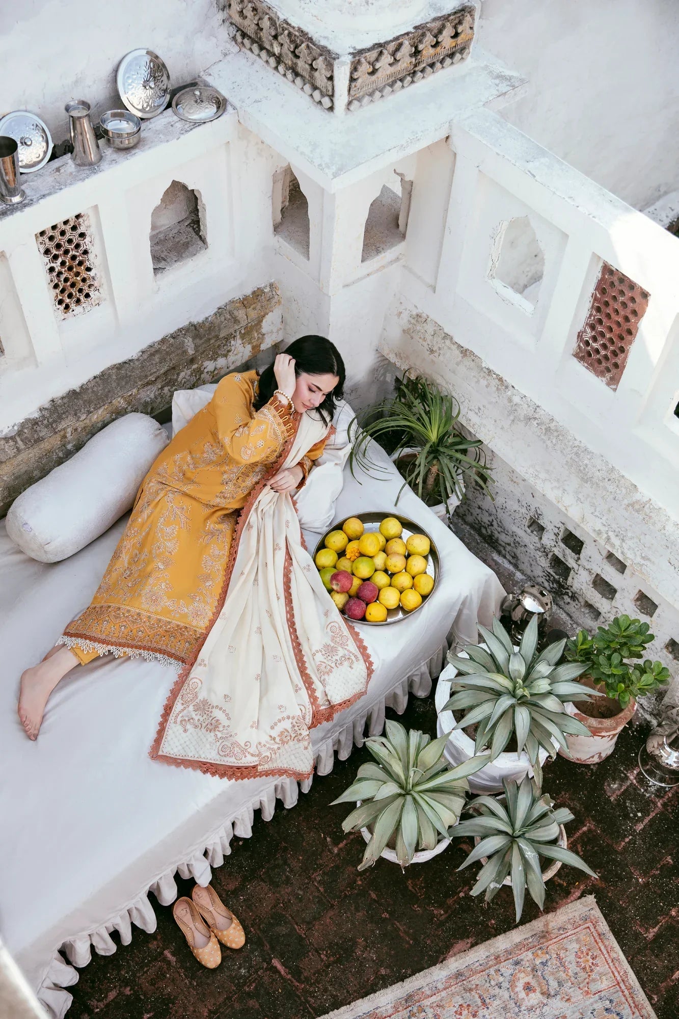 FLORENT - UNSTITCHED 3PC DHANAK EMBROIDERED SUIT-PK-5746