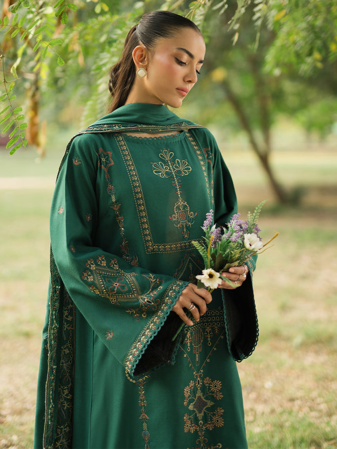 SAPPHIRE-UNSTITCHED 3PC DHANAK EMBROIDERED SUIT-PK-5742