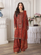JAZMIN-UNSTITCHED 3PC LAWN DIGITAL PRINTED SUIT-PK-002