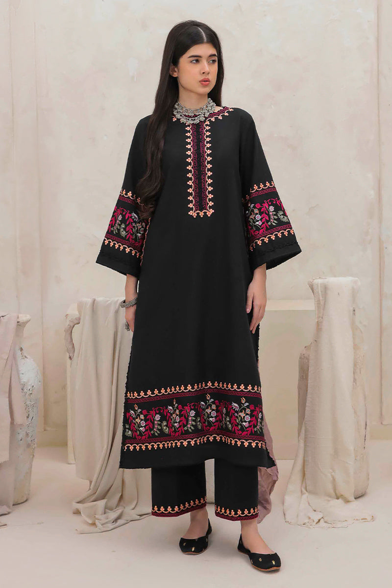 MUSHQ-2PC UNSTITCHED DHANAK EMBROIDERED SUIT-PK-5776