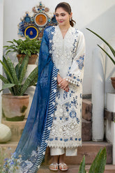 MOTIFZ-UNSTITCHED 3PC DHANAK LASERWORK EMBROIDERED SUIT-PK-5198