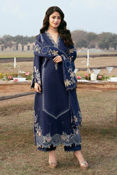 IZEL-UNSTITCHED 3PC LAWN EMBROIDERED SUIT-PK-4817