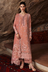 QALAMQAR-UNSTITCHED 3PC LAWN EMBROIDERED SUIT-PK-4754