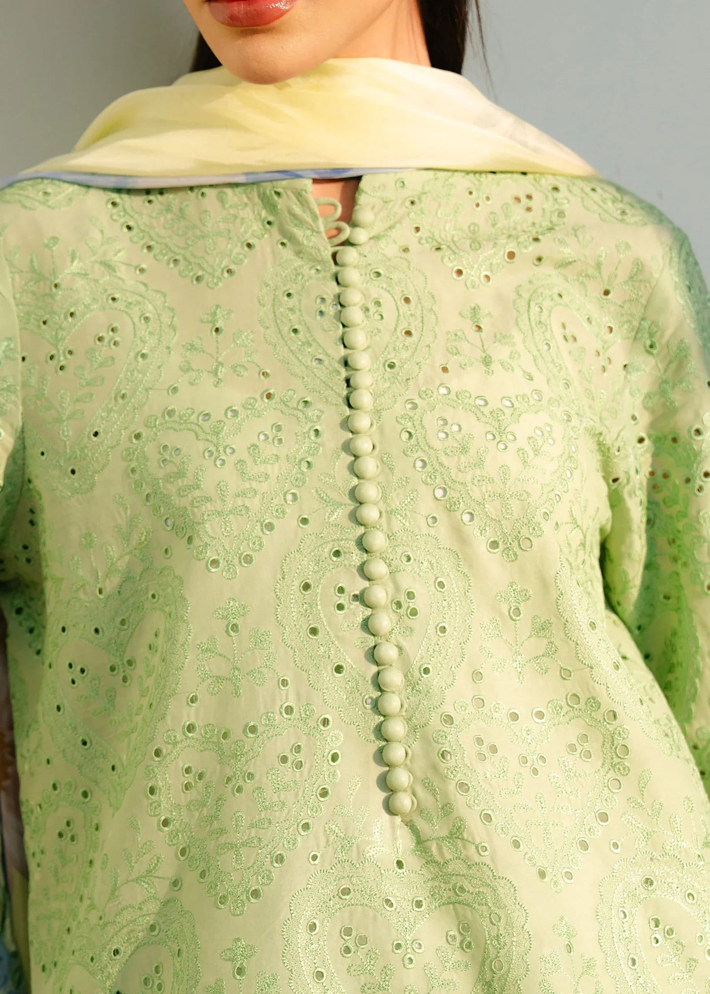 ZARA SHAH JAHAN -UNSTITCHED 3PC LAWN CHIKENKARI EMBROIDERED SUIT-PK-5707