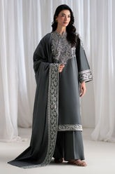CROSS STITCH-UNSTITCHED 3PC DHANAK EMBROIDERED SUIT-PK-5286