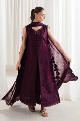 ZAIB-UNSTITCHED 3PC LAWN EMBROIDERED SUIT-PK-4922